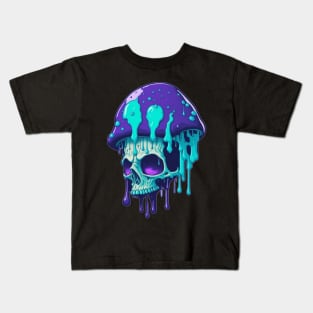 Melting Mushroom Skull Kids T-Shirt